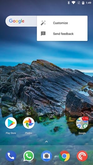 Modificar Widgets do Google
