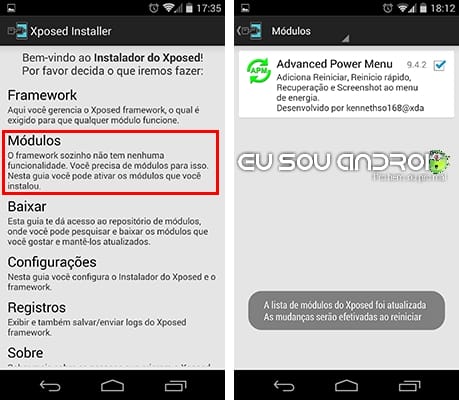 xposed no android o que é eu sou android