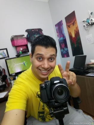 Imagem câmera frontal Alcatel A7 - 1