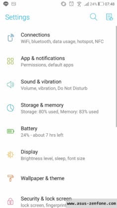 Zenfone 3 Android Oreo