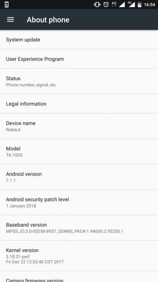 Nokia 6 primeira geração
