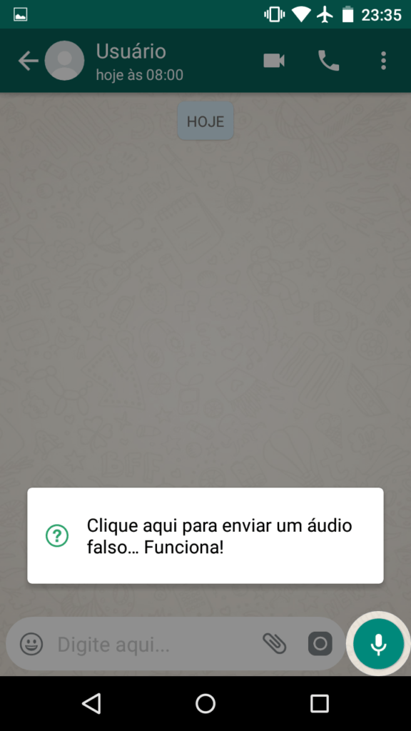 Como criar uma conversa falsa do WhatsApp