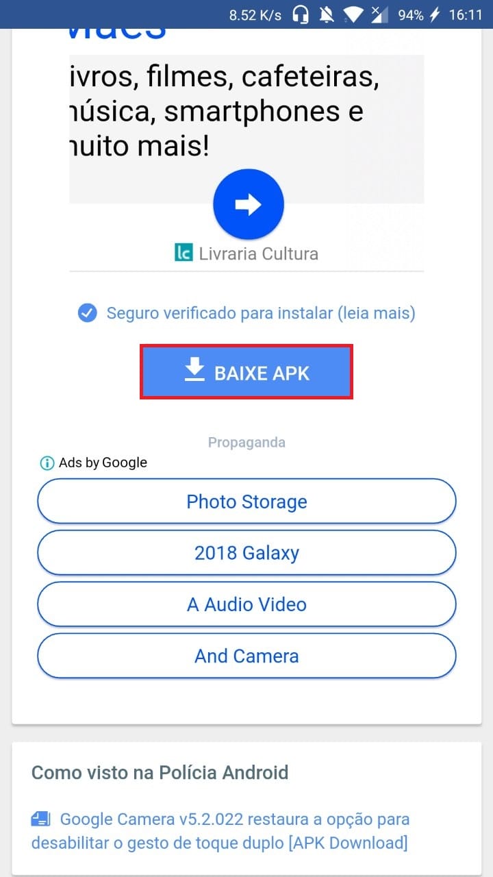 Como Instalar a Google Câmera