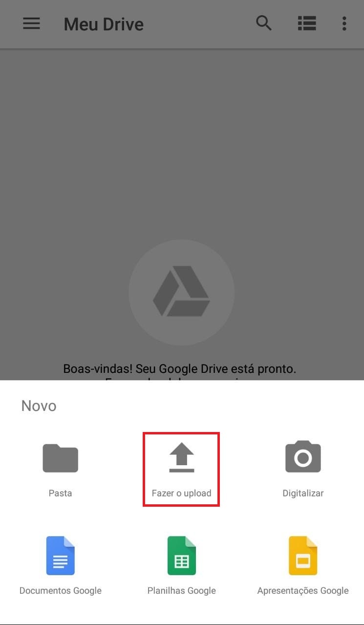 Como salvar seus arquivos no Google Drive