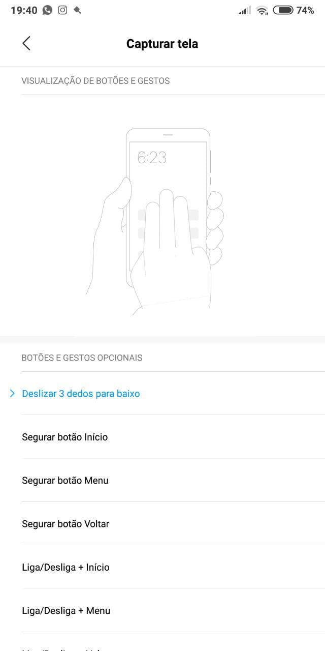 Como Ativar Print com 3 Toques na Tela no Redmi Note 5