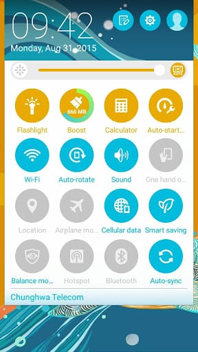 Ocean Dream ASUS ZenUI Theme
